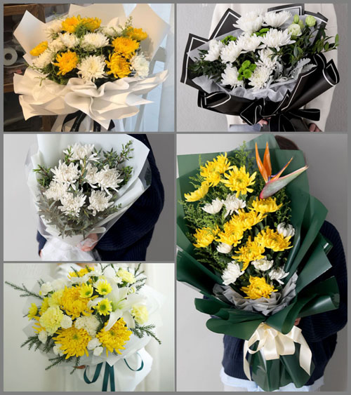 北京密云区河南寨镇莲花瓣村白事花束代送